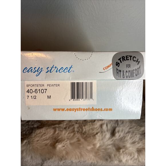 Easy Street Sportster Slingback Mule Pewter 7.5 M - Picture 10 of 11